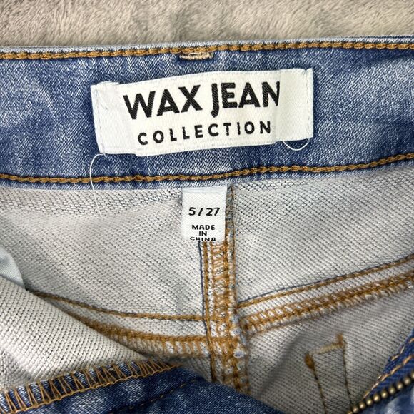 Wax Jean Women’s 5 / 27 Blue Cotton‎ Skinny Jeans High Rise Whispered Slim Y2k - Picture 4 of 10